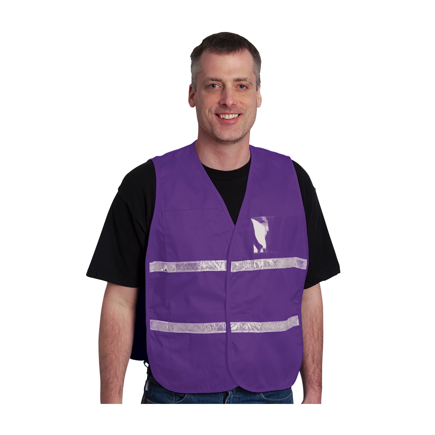Non-ANSI Incident Command Vest - Cotton/Polyester Blend, Purple (300-2501)_2