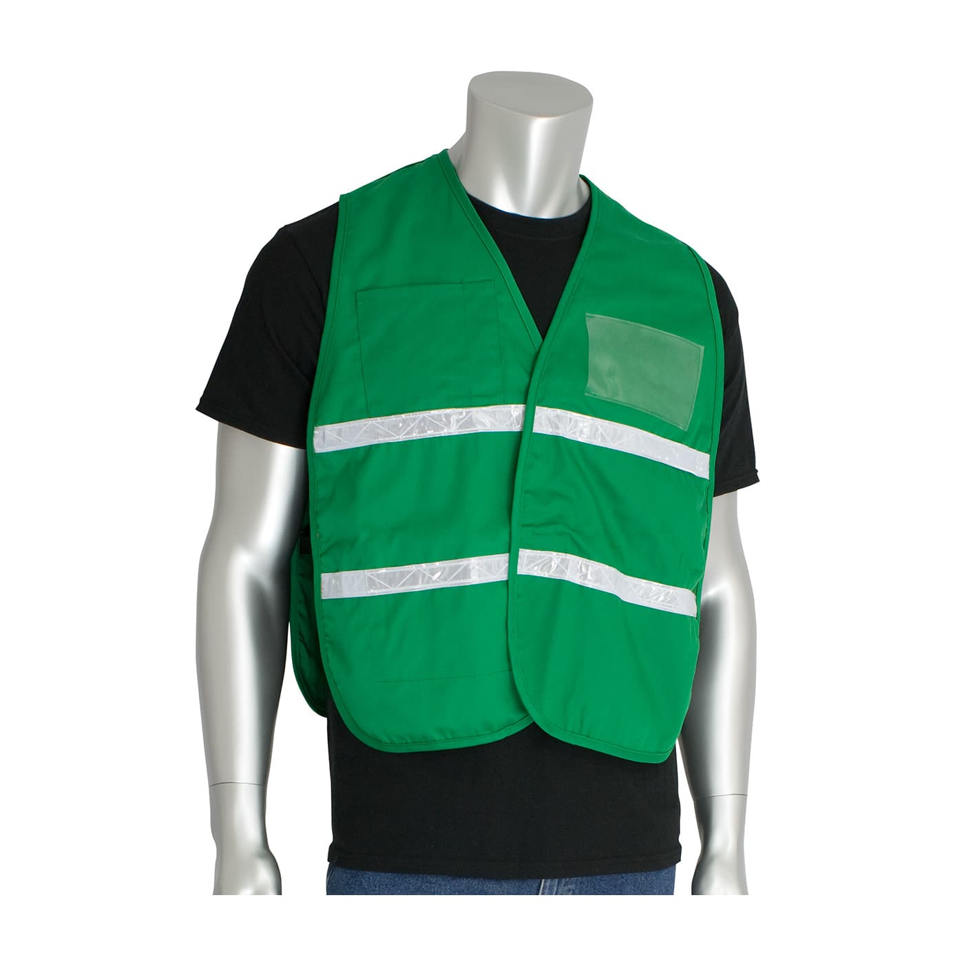 Non-ANSI Incident Command Vest - Cotton/Polyester Blend, Green (300-2505)_1