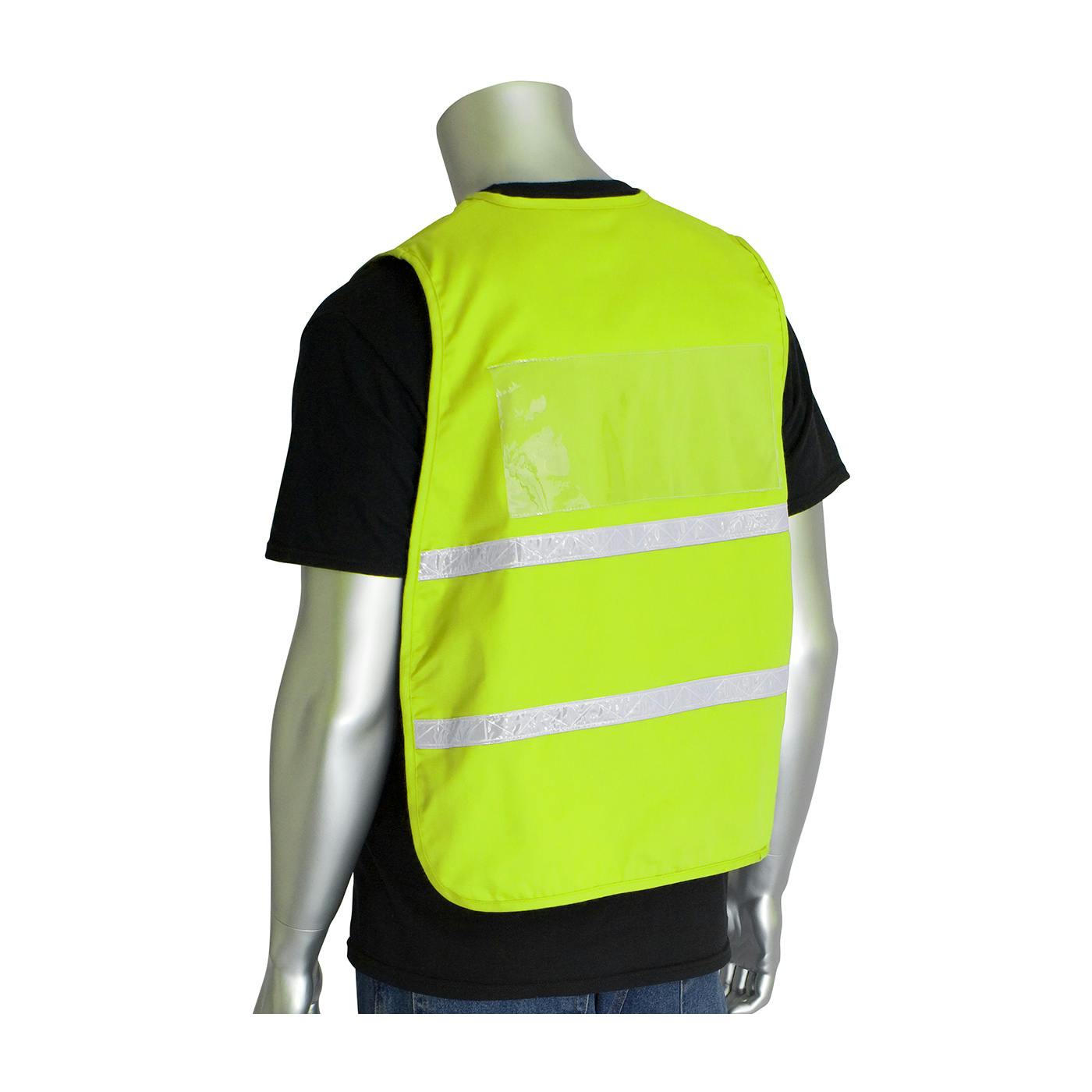 Non-ANSI Incident Command Vest - Solid Polyester, Hi-Vis Yellow (300-2513)