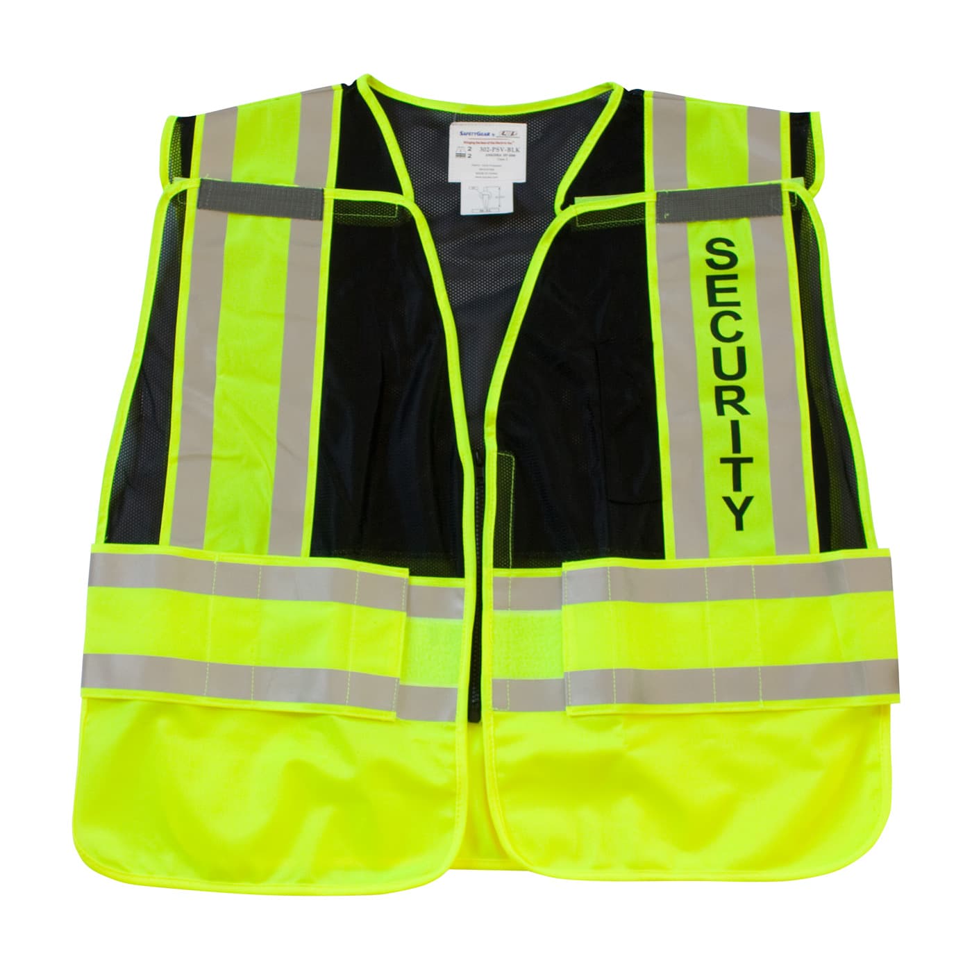 ANSI Type P Class 2 Public Safety Vest - SECURITY Logo, Black (302-PSV-BLK)_1