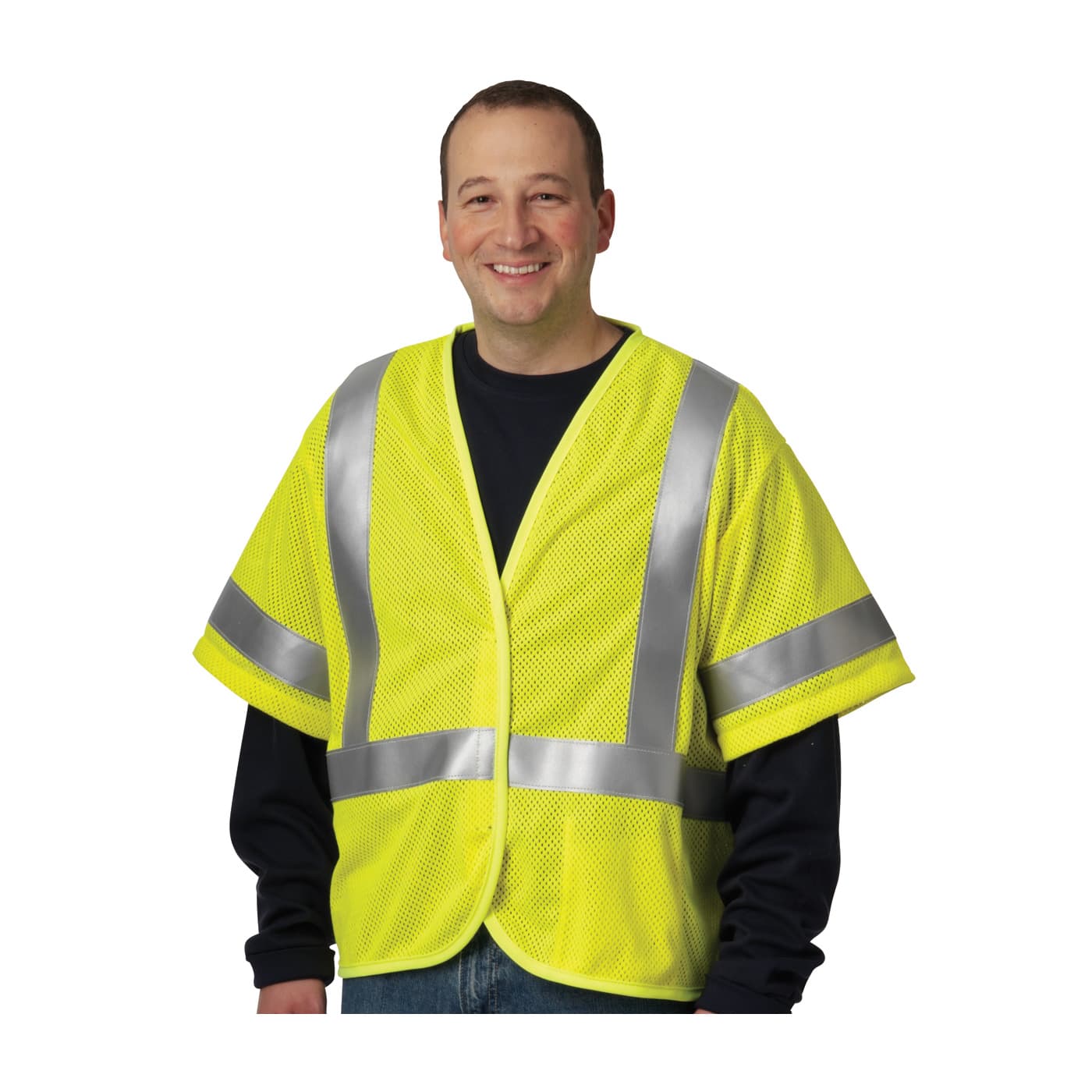 ANSI Type R Class 3 AR/FR Mesh Vest, Hi-Vis Yellow (305-3100)_1