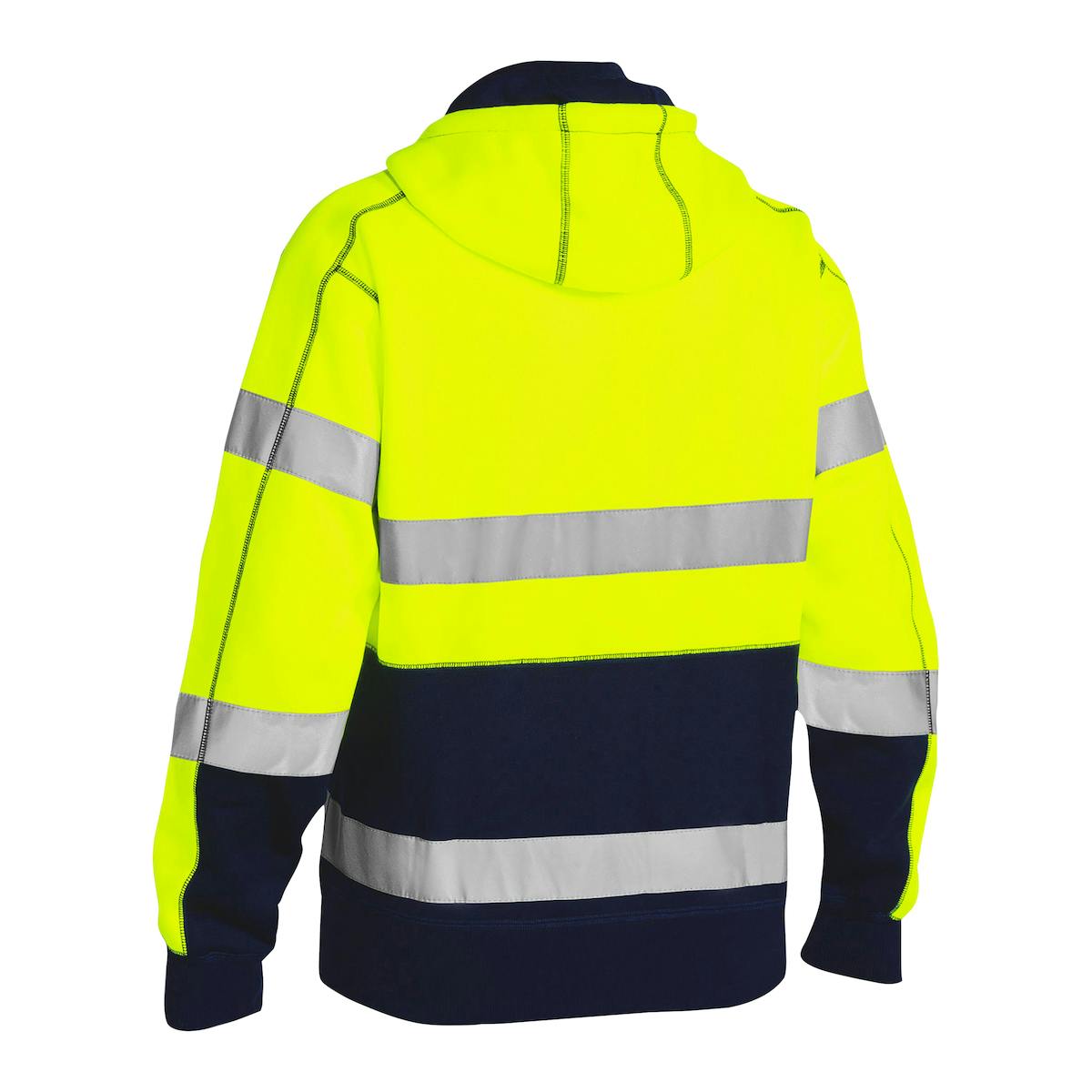 ANSI Type R Class 3 Full Zip Hooded Sweatshirt with Sherpa Lining, Hi-Vis Yellow (323M6988T)_0