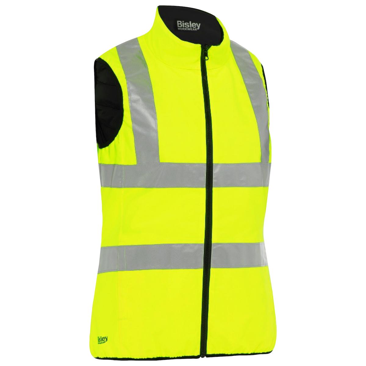 ANSI Type R Class 2 Women's Contoured Reversible Puffer Vest, Hi-Vis Yellow (332W0330H)_1