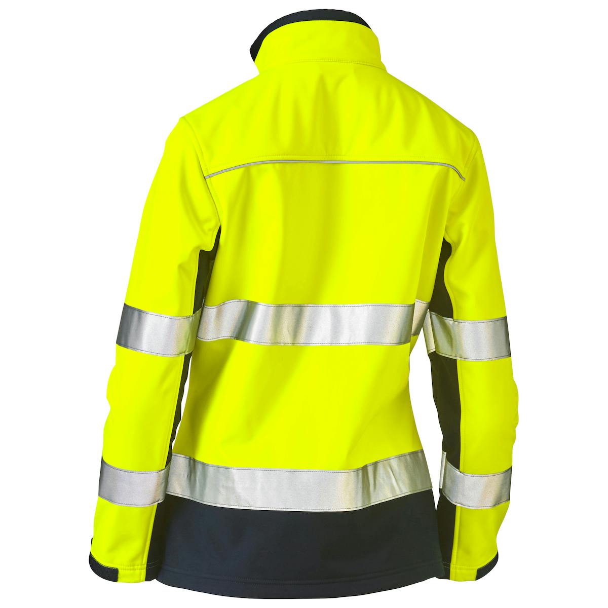 ANSI Type R Class 2 Women's Contoured Softshell Jacket, Hi-Vis Yellow (333W6059T)_0