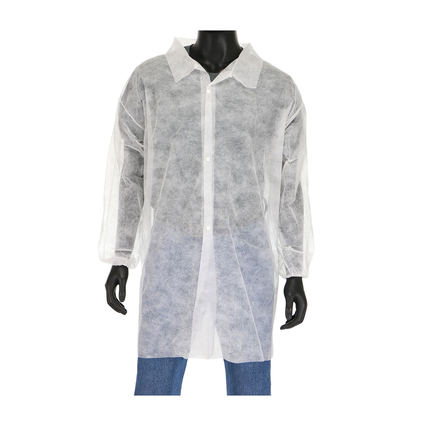 West Chester, White Sbp Lab Coat, Elastic Wrist, No Pocket