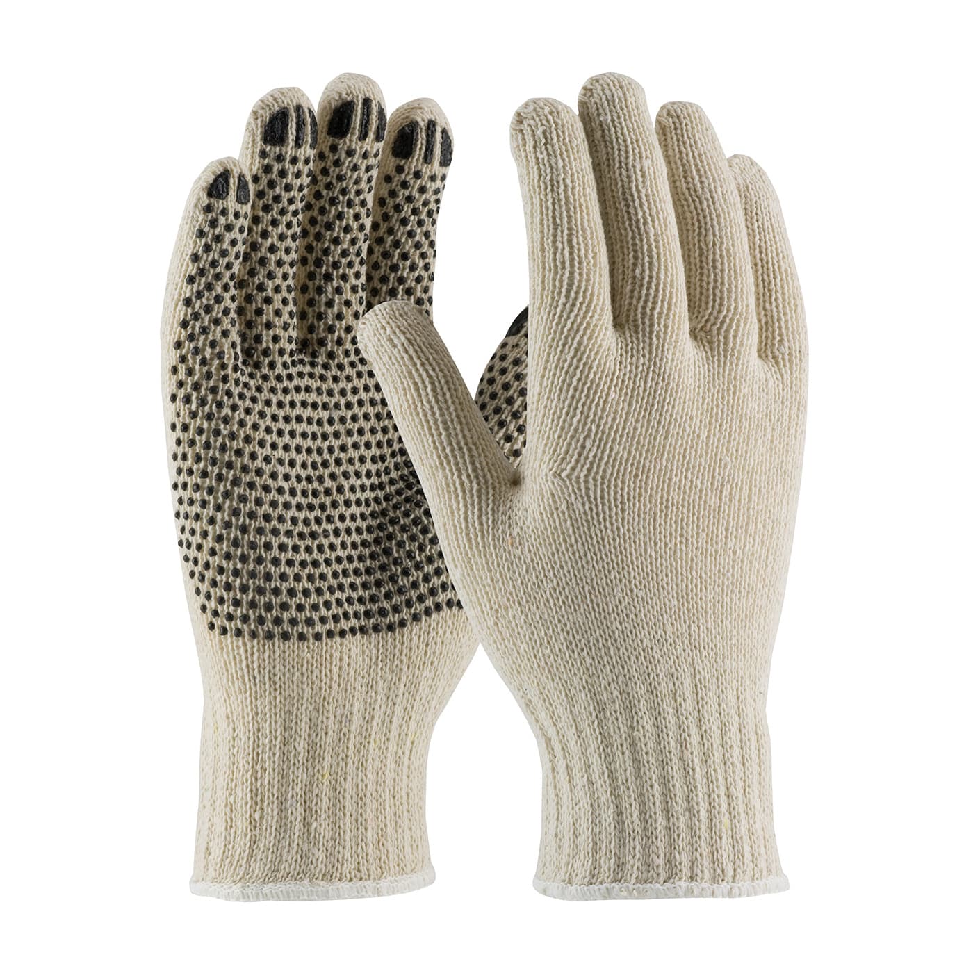 Cotton/Polyester, 7G Reg Wgt, One Side Blk. Dot Pattern