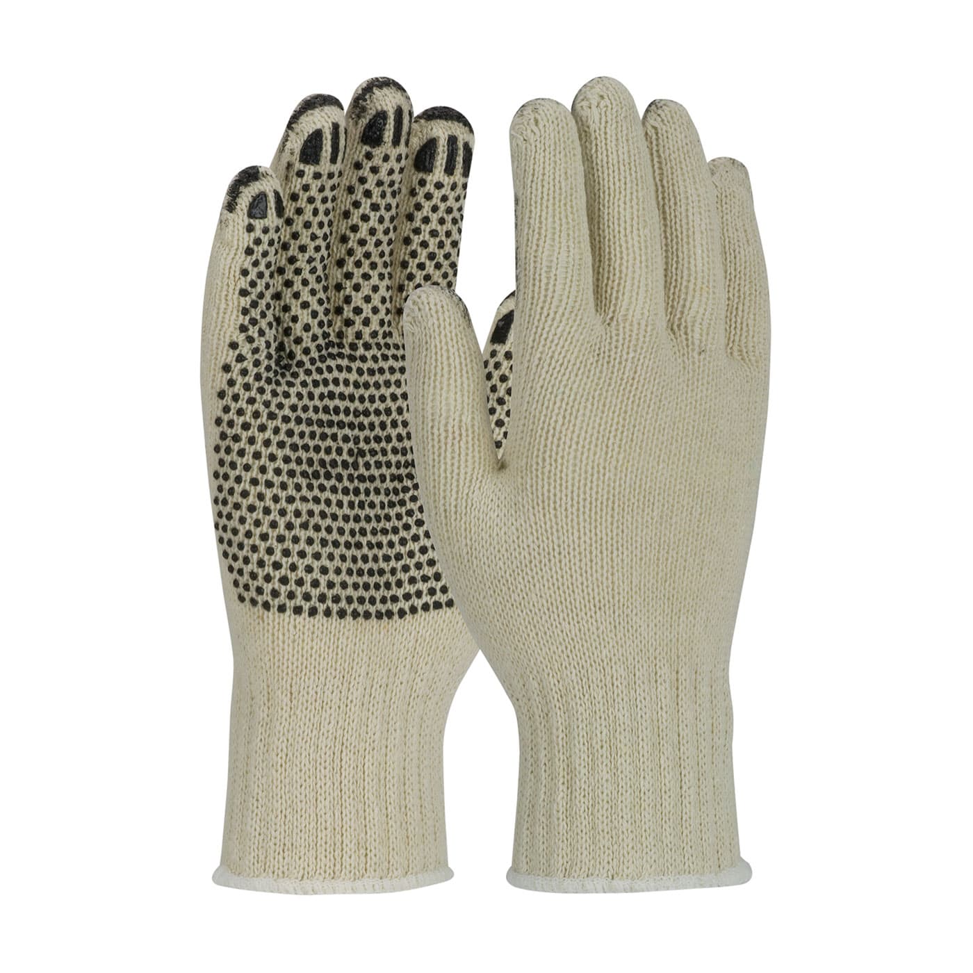 PIP Heavy Weight Seamless Knit Cotton/Polyester Glove with PVC Dotted Grip - Coated Fingertips (36-C330PD)