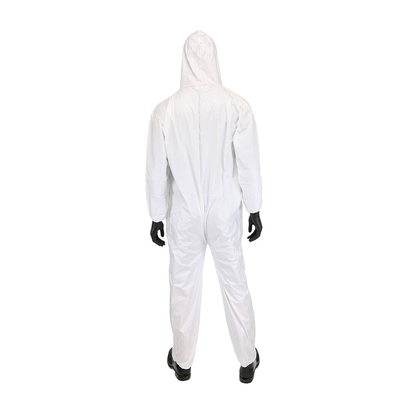 Microporous Coverall with Hood, Elastic Wrist & Ankle 47 gsm, White (3656)