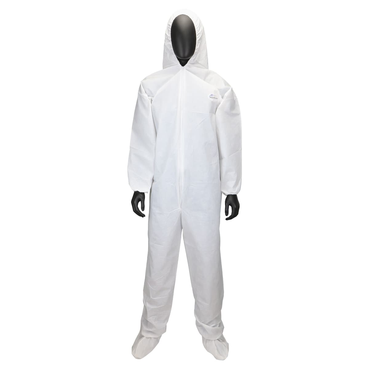 Posiwear, Ub, White Coverall, Hood, Boot, Elastic Wrist And Ankle
