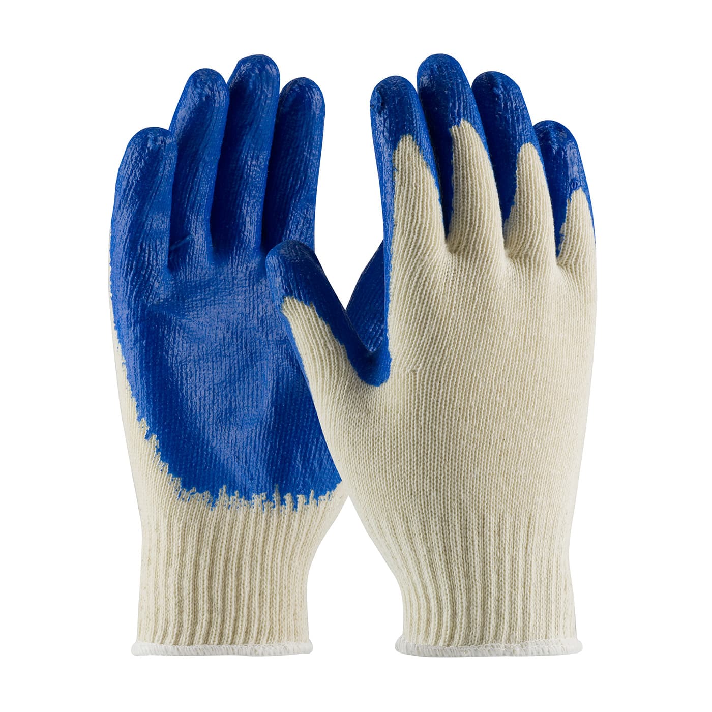 PIP Regular Weight Seamless Knit Cotton/Polyester Glove with Latex Coated Smooth Grip on Palm & Fingers (39-C122)