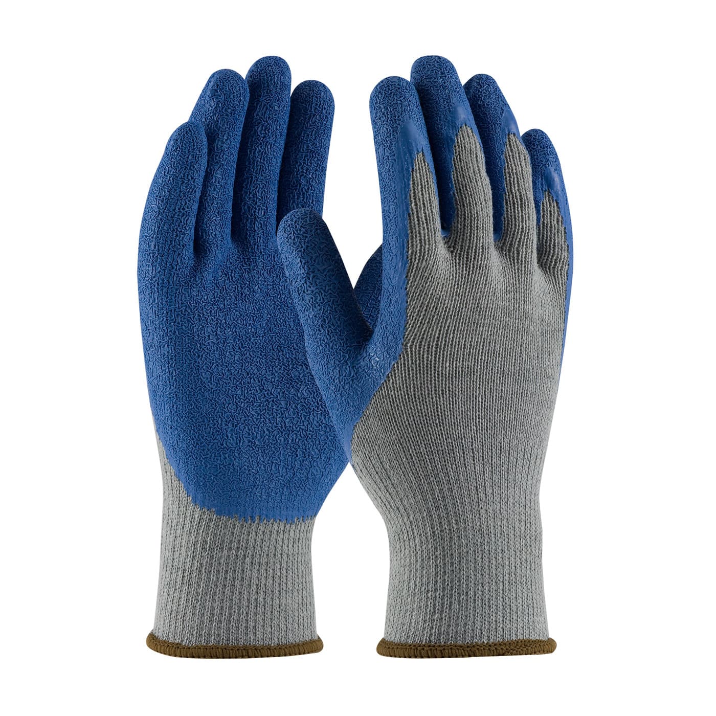 G-Tek Gp, Reg Poly/Cotton Gray 10G Shell, Blue Latex Crinkle, No Logo