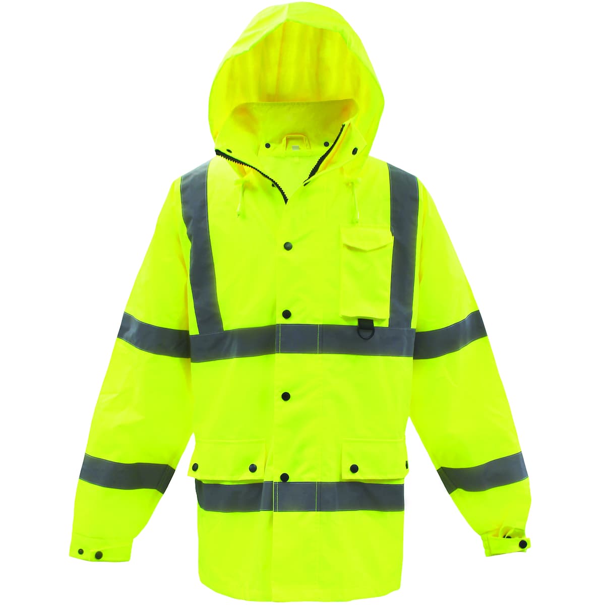 ANSI Type R Class 3 Heavy Duty Waterproof Breathable Jacket, Hi-Vis Yellow (3NR6000)