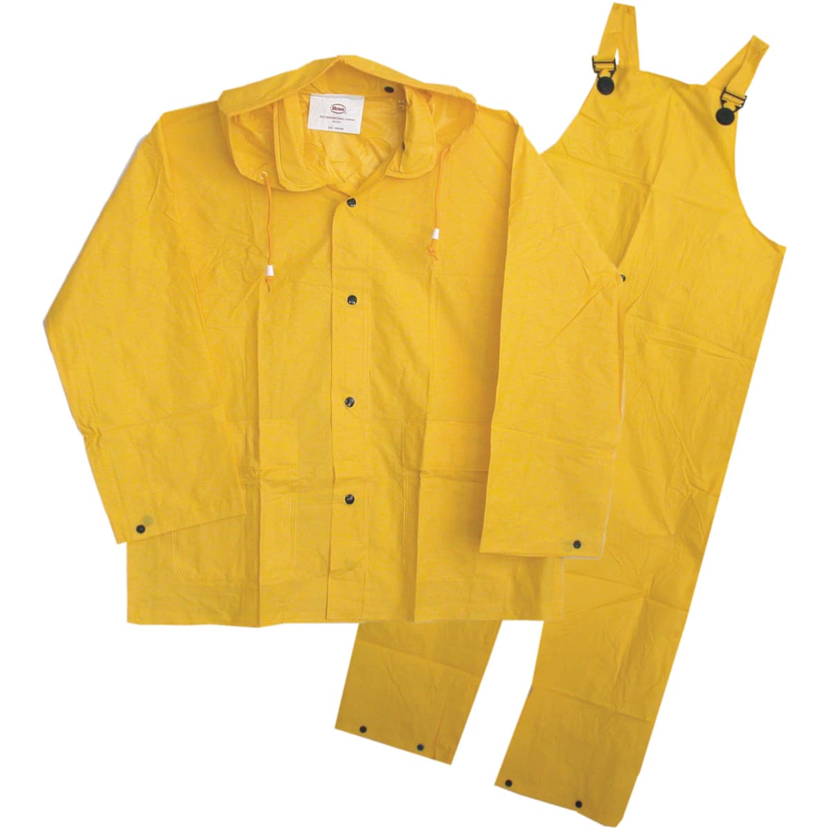 PVC Bib Overalls - 0.50 mm, Yellow (3PR0501Y)