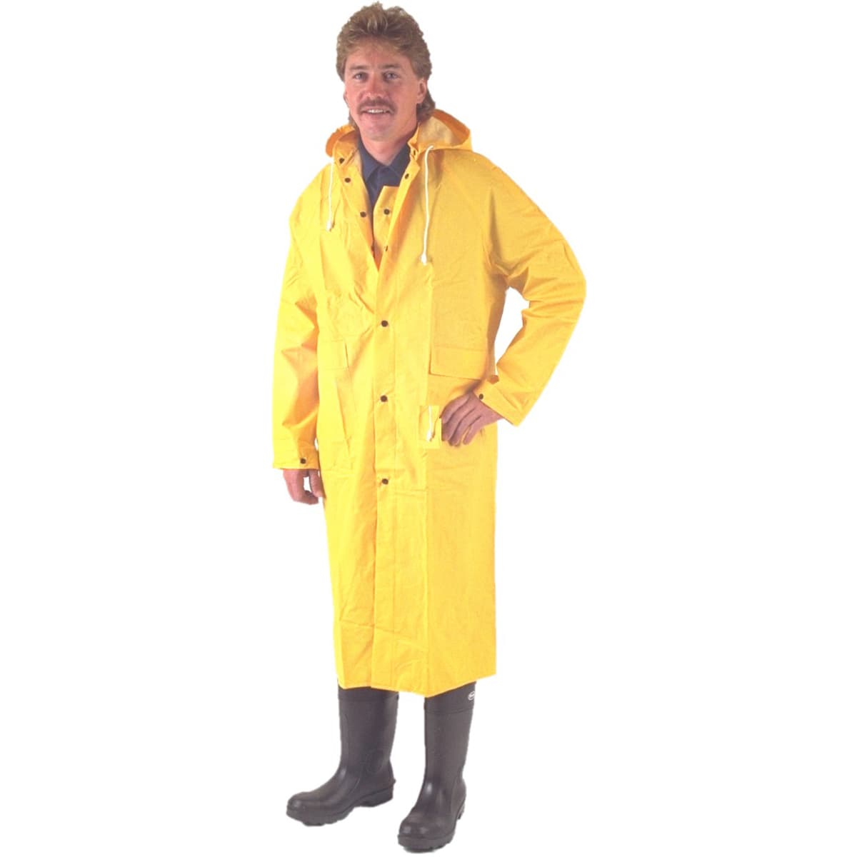 Premium Two-Piece 48 inch Raincoat - 0.35 mm, Yellow (3PR8000Y)