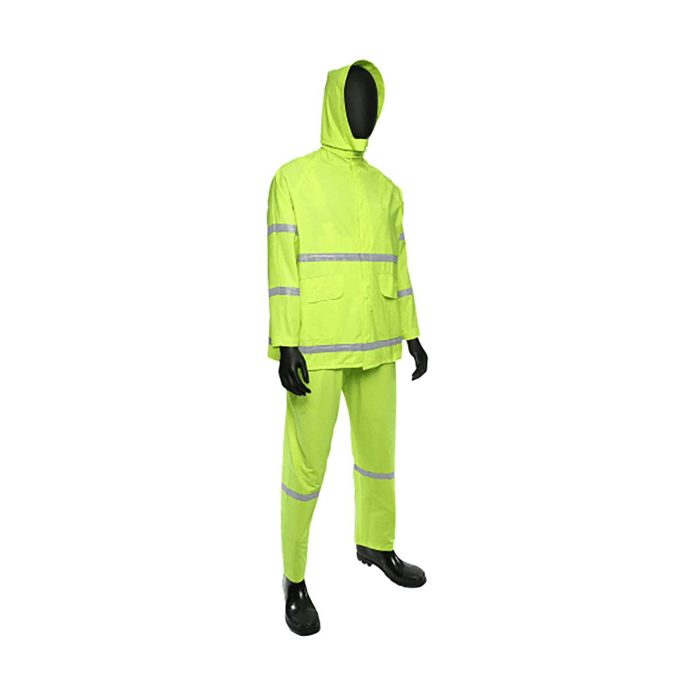 ANSI Type O Class 1 Three-Piece Rainsuit - 0.35mm, Hi-Vis Yellow (4031)