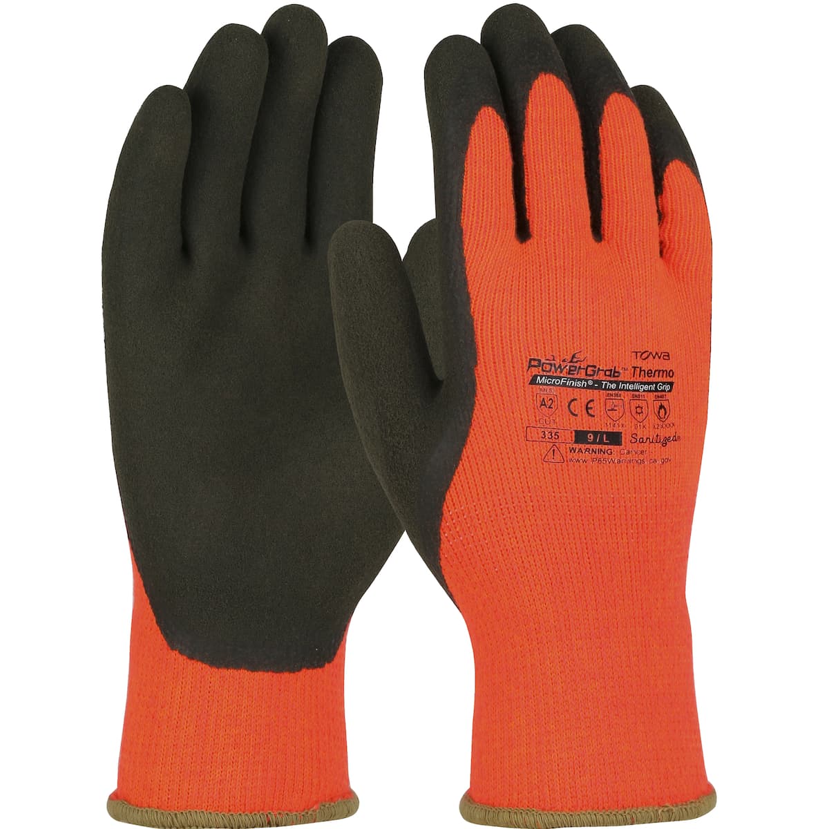 Pg Thermo, Hv Orange 10G Acrylic Shell, Latex Microfinish Grip, A2