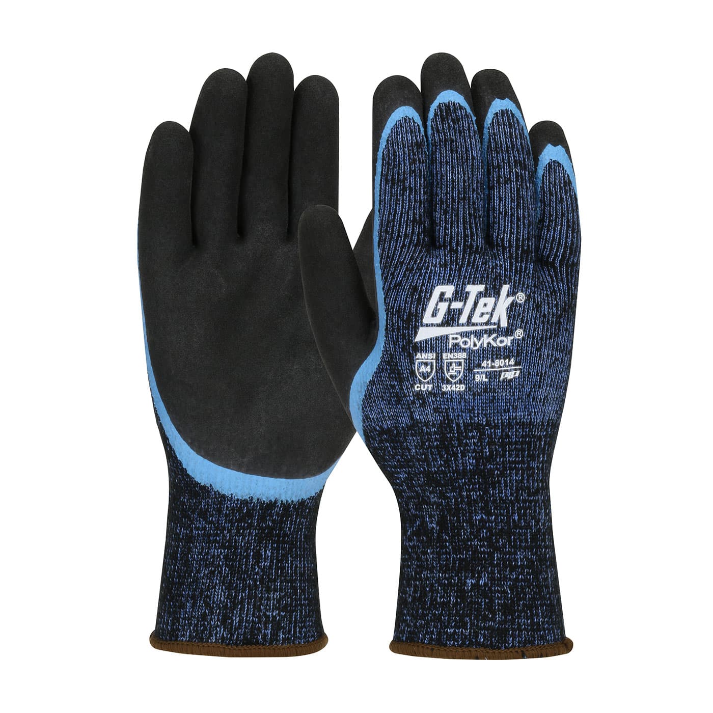 G-Tek Polykor, 10G Acrylic Shell,Dd Latex W/ Ms Grip, Coated Thumb, A4