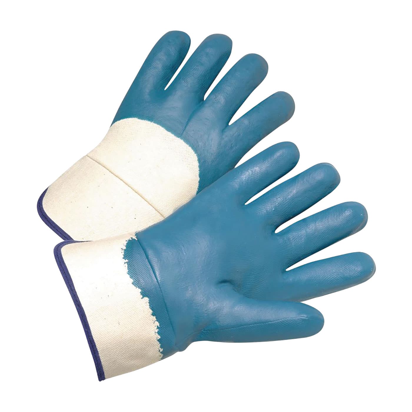 PIP® Nitrile Dipped Glove with Jersey Liner & Heavyweight Smooth Grip on Palm Fingers & Knuckles - Safety Cuff (4550)