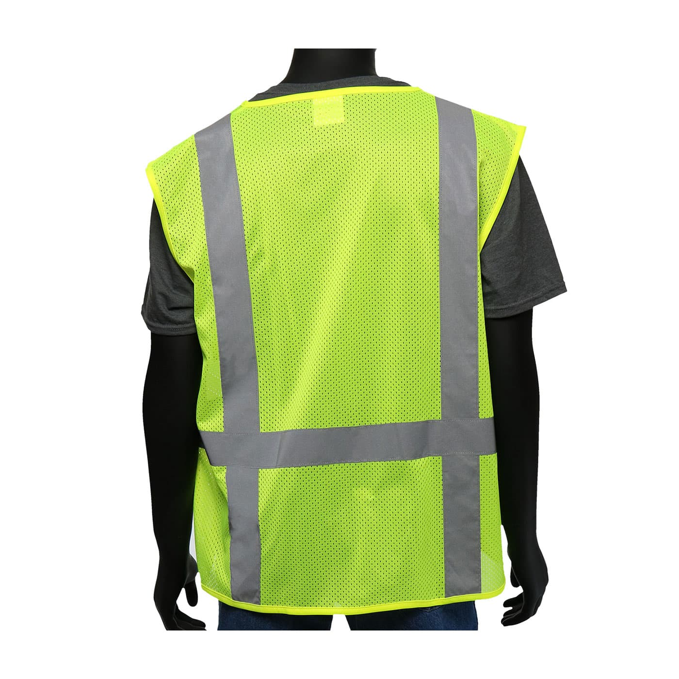 ANSI Type R Class 2 FR Treated Three Pocket Mesh Vest, Hi-Vis Yellow (47217)