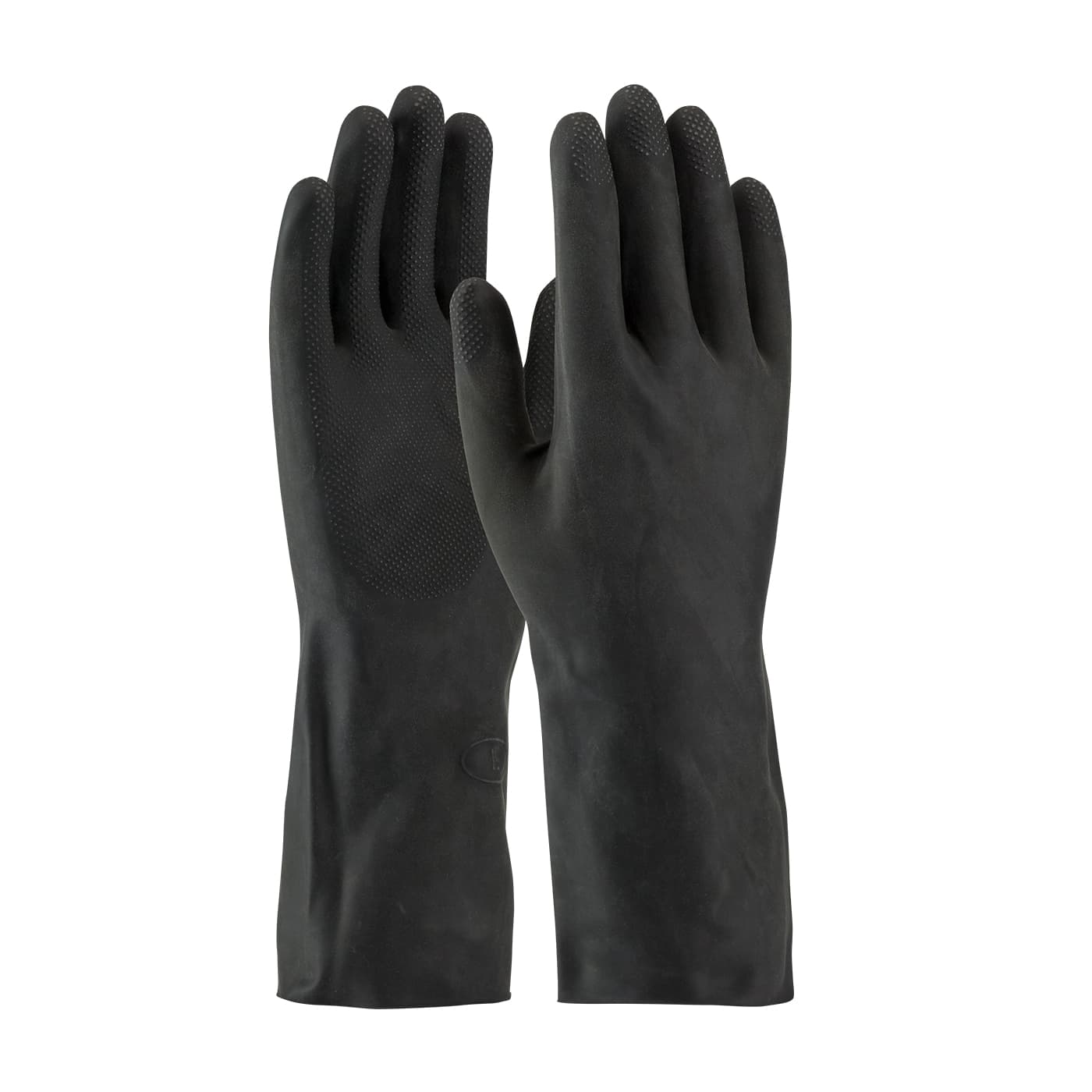 Assurance Unsupported Latex, Black, 28 Mil, 13"L, Flock, Raised Diamond Dia
