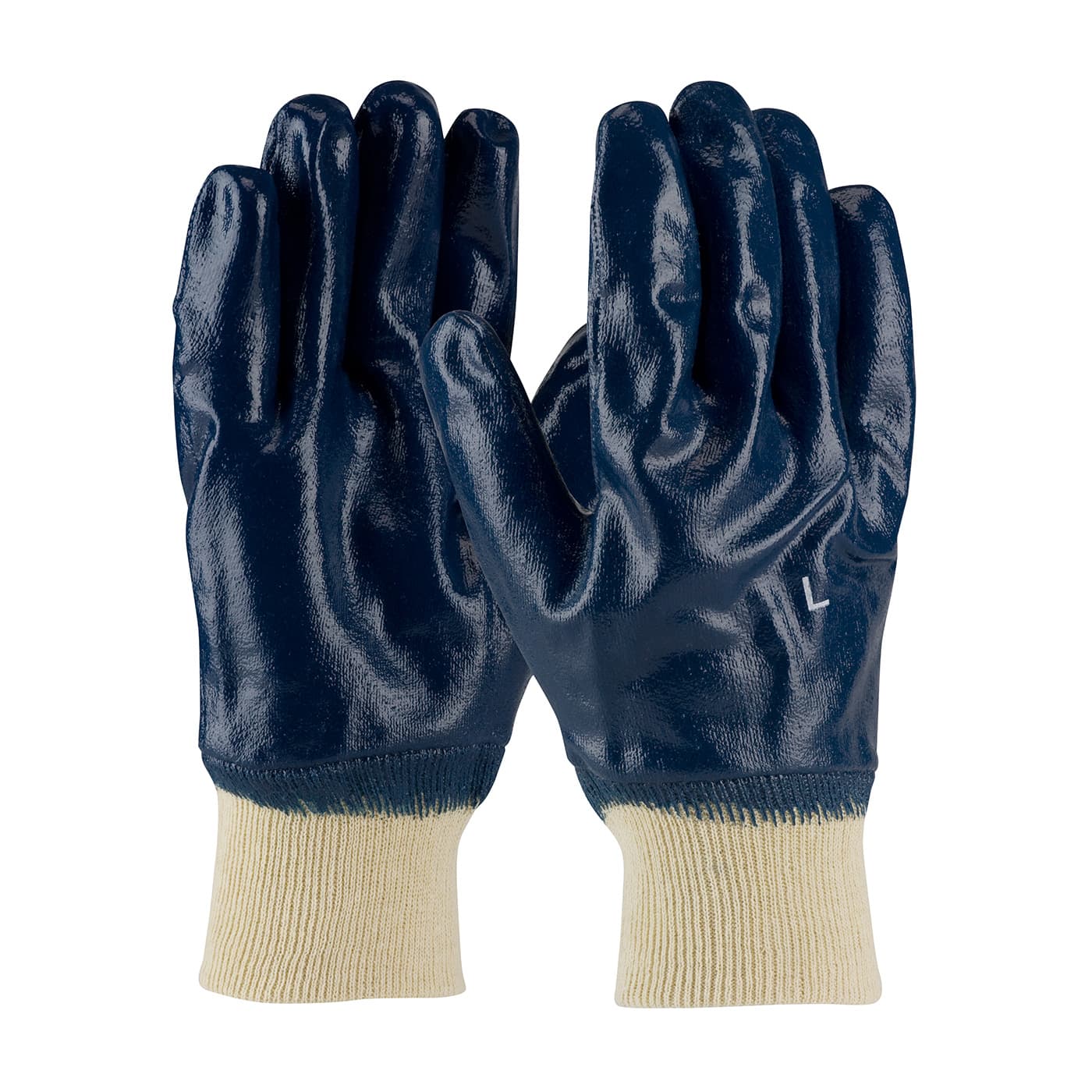ArmorTuff Nitrile Dipped Glove with Jersey Liner and Smooth Finish on Full Hand - Knit Wrist (56-3152)