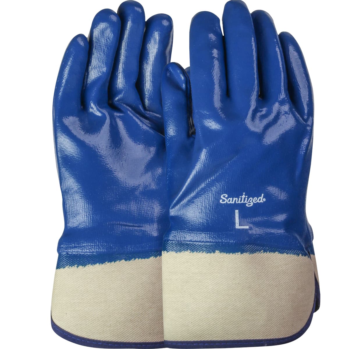 ArmorTuff Nitrile Dipped Glove with Jersey Liner and Smooth Finish on Full Hand - Plasticized Safety Cuff (56-3154)