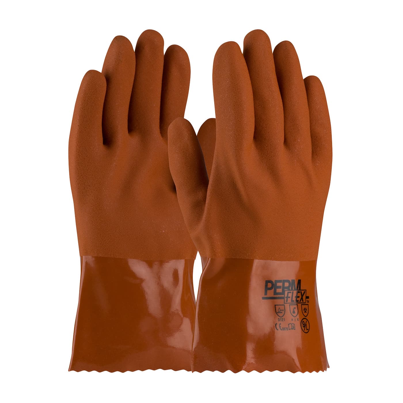 PermFlex Cold Resistant PVC Glove with Seamless Liner and Rough Coating - 10 inch (58-8650)