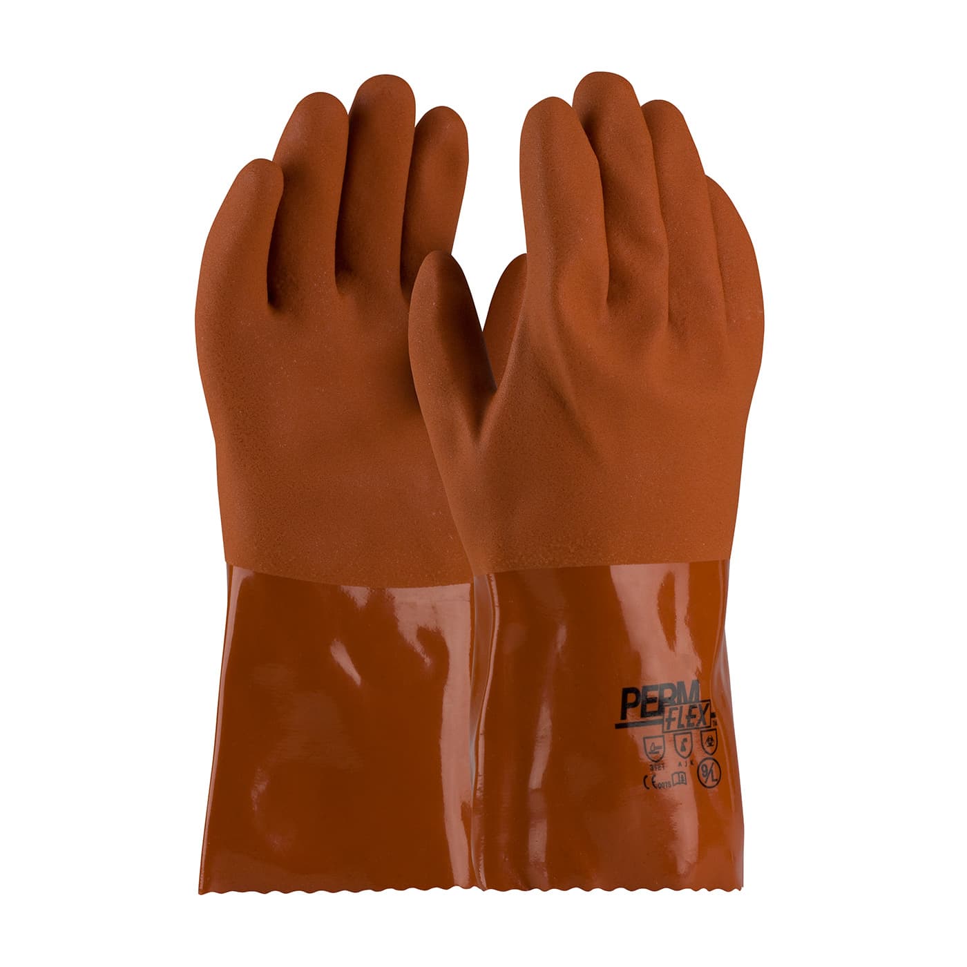 PermFlex Cold Resistant PVC Glove with Seamless Liner and Rough Coating - 12 inch (58-8651)