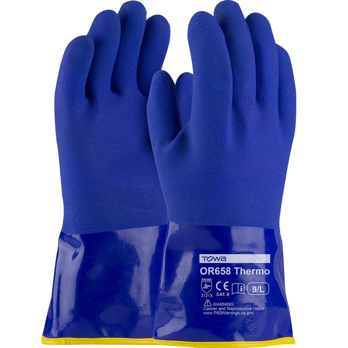XtraTuff Cold Resistant PVC Glove with Detachable Acrylic Liner and Sandy Coating - Insulated & Waterproof (58-8658DL)