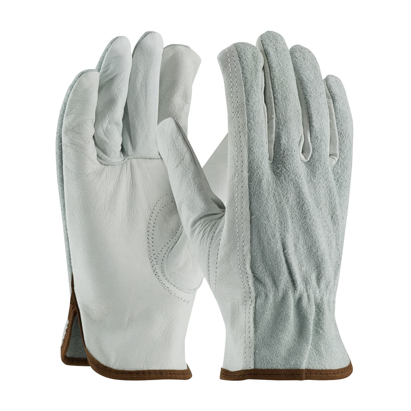 PIP Industry Grade Top Grain Leather Drivers Glove with Split Cowhide Back - Keystone Thumb (68-160SB)