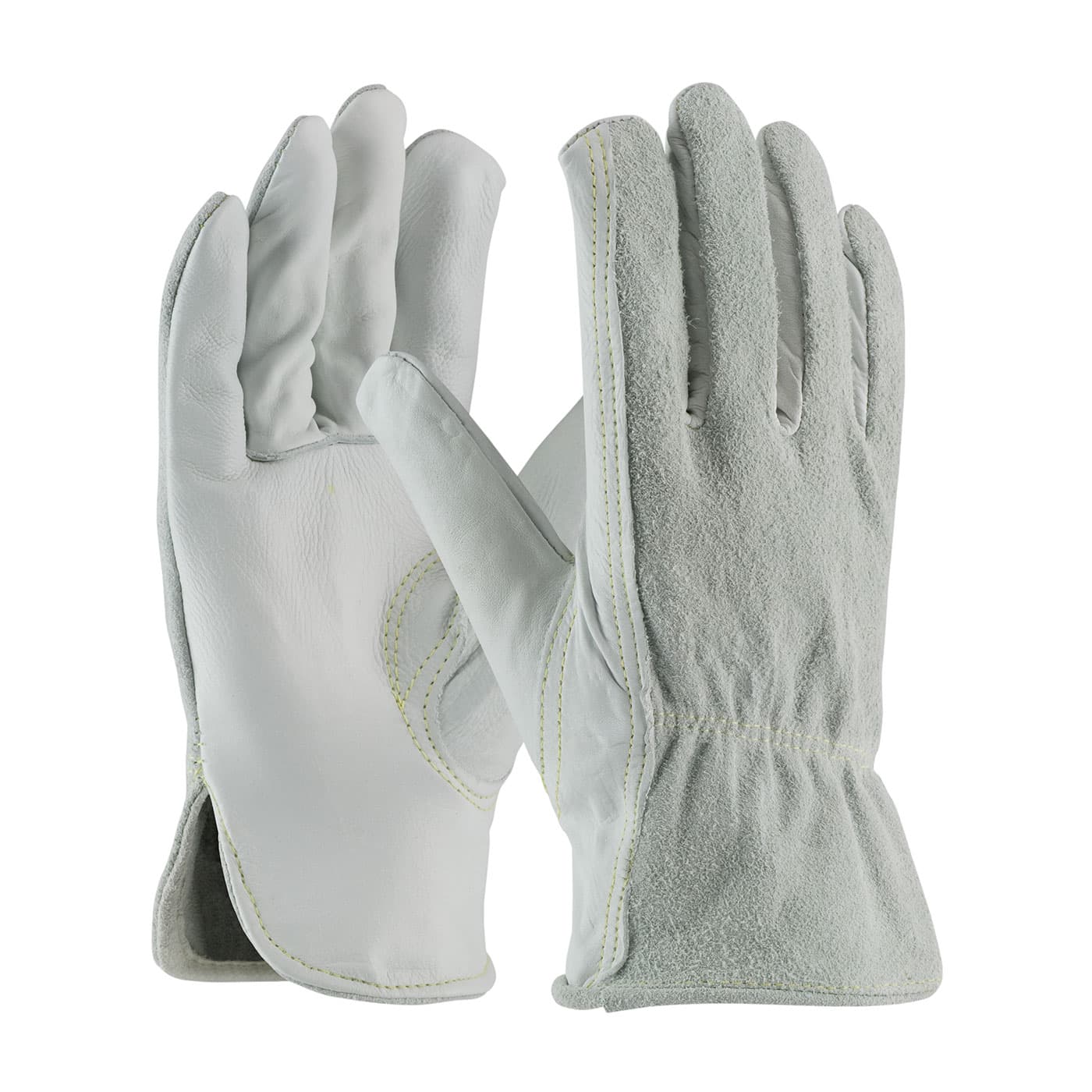 PIP Regular Grade Top Grain Leather Drivers Glove with Split Cowhide Back and Kevlar Stitching - Keystone Thumb (68-163SB)