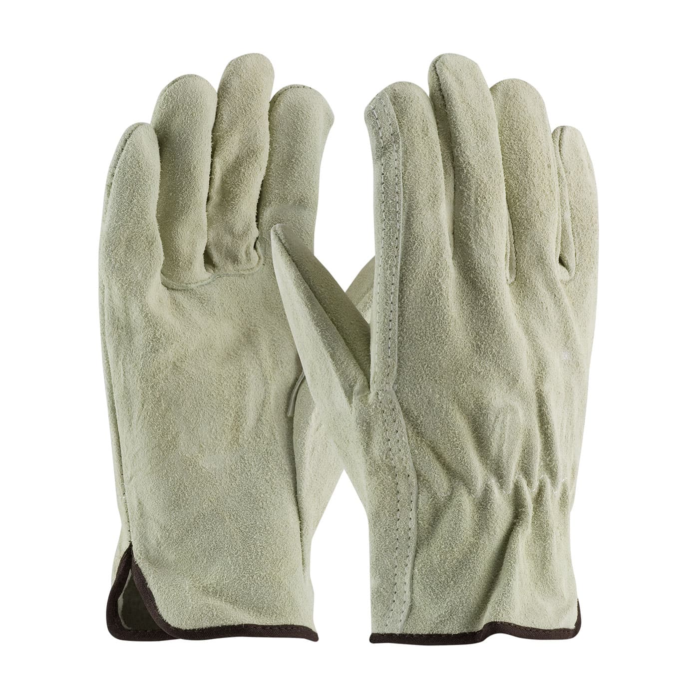 PIP Regular Grade Split Cowhide Leather Drivers Glove - Straight Thumb (69-134)