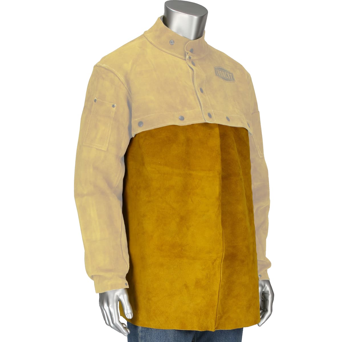 Ironcat Split Leather Welding Bib, Gold (7001)