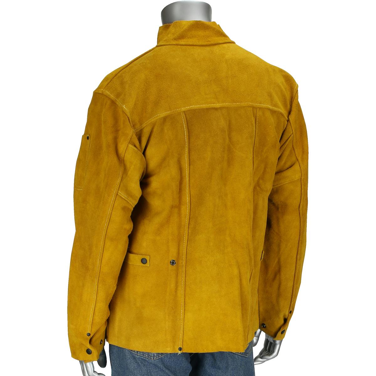 Ironcat® Split Leather Welding Jacket, Gold (7005)