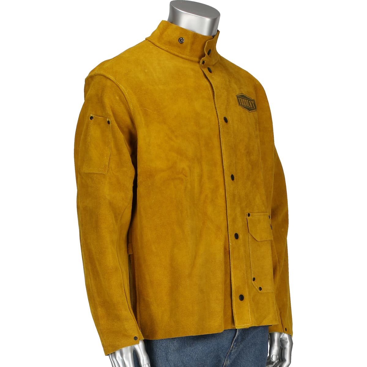 Ironcat® Split Leather Welding Jacket, Gold (7005)_1