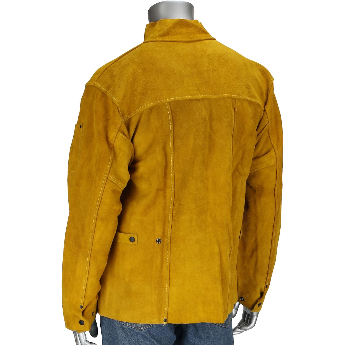 Ironcat Split Leather Welding Jacket, Gold (7005)