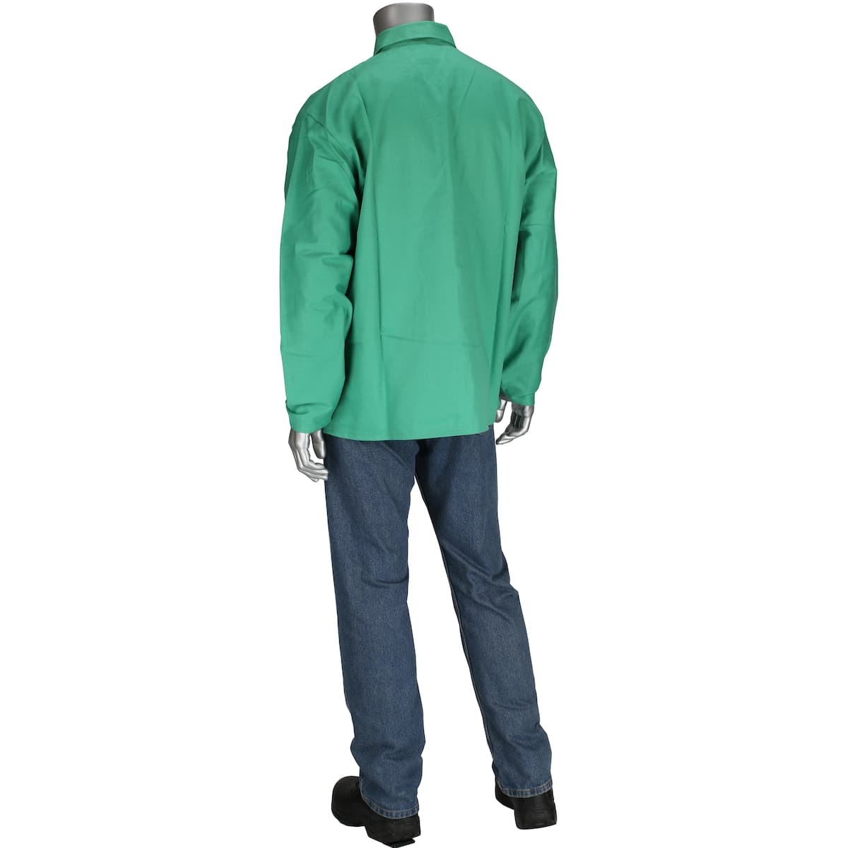 Economy FR Treated 100% Cotton Welders Jacket - 30 inch, Green (7040)