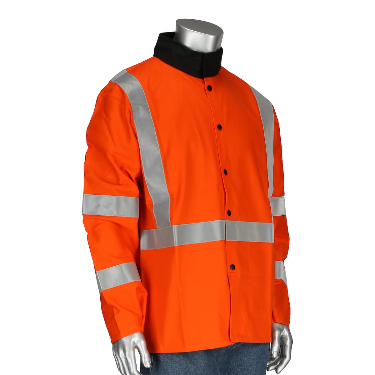 Hi-Vis FR Treated 100% Cotton Sateen Jacket, Hi-Vis Orange (7060)_1