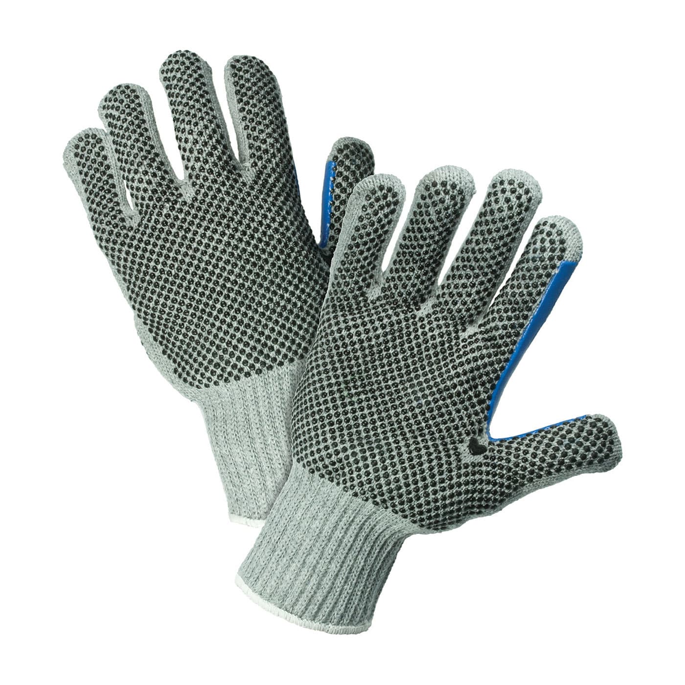 PIP® Heavy Weight Seamless Knit Cotton/Polyester Glove with PVC Dotted Grip - Double-Sided w/ Extended Thumb Crotch (712SKBSGT)