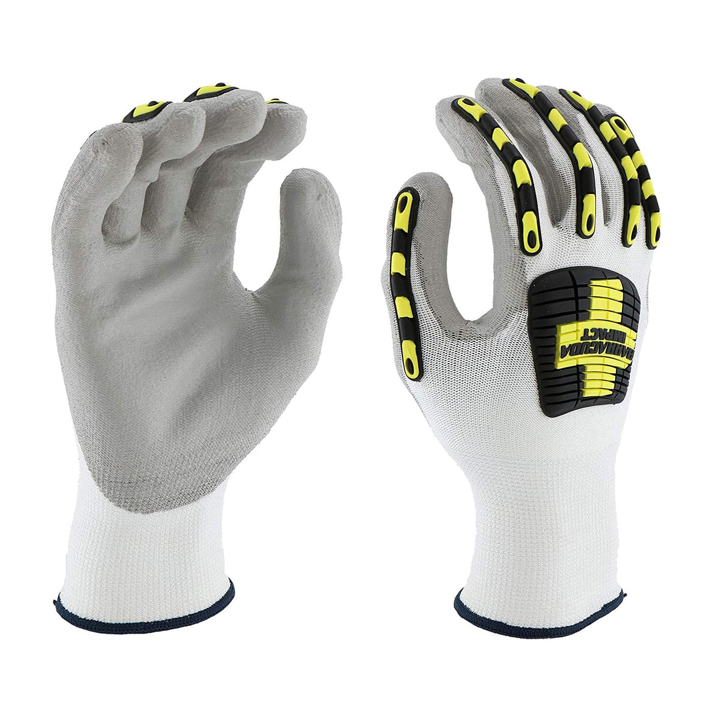 Barracuda® Seamless Knit HPPE Blended Glove with Impact Protection and Polyurethane Coated Palm & Fingers (713HGWUB)