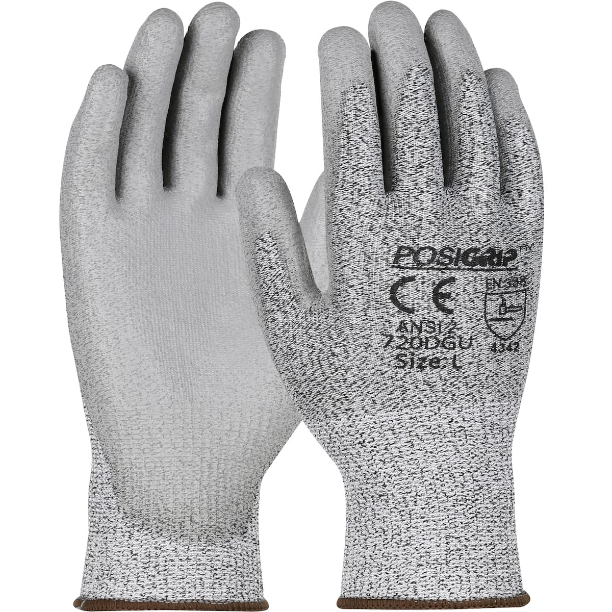 G-Tek PosiGrip Lightweight, Polykor Blend with Polyurethane palm and finger flat grip coating - Vend-Ready (720DGV)