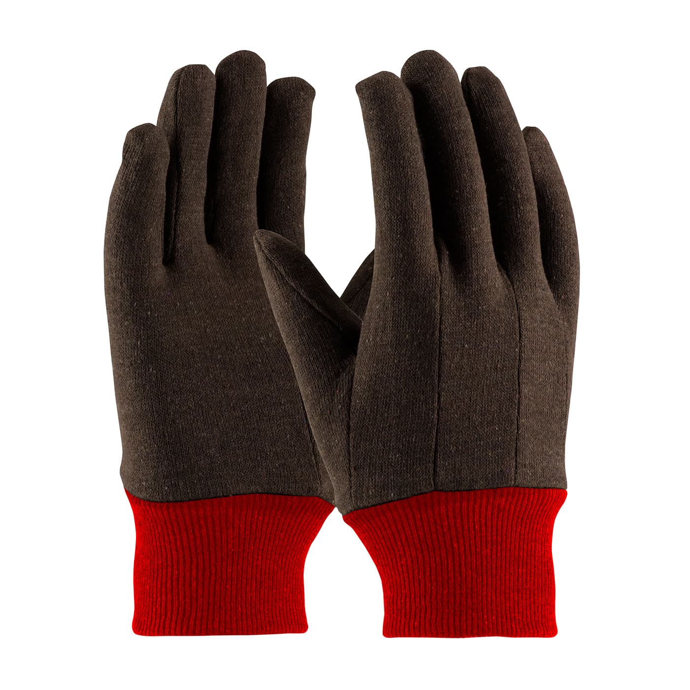 PIP® Regular Weight Polyester/Cotton Jersey Glove with Fleece Lining - Red Knit Wrist (750RKW)