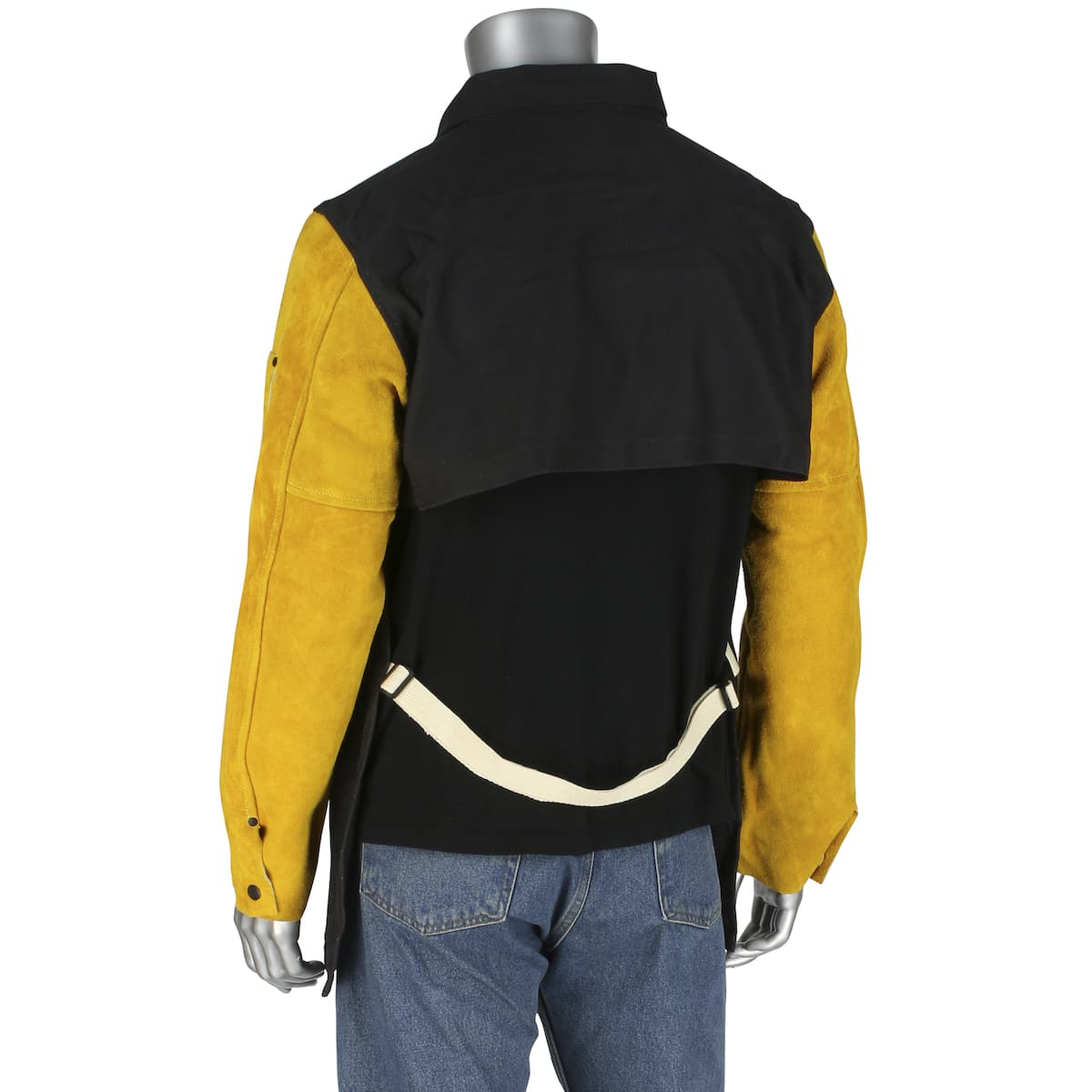Ironcat Combination FR Cotton / Leather Cape Sleeve with Apron (8051)