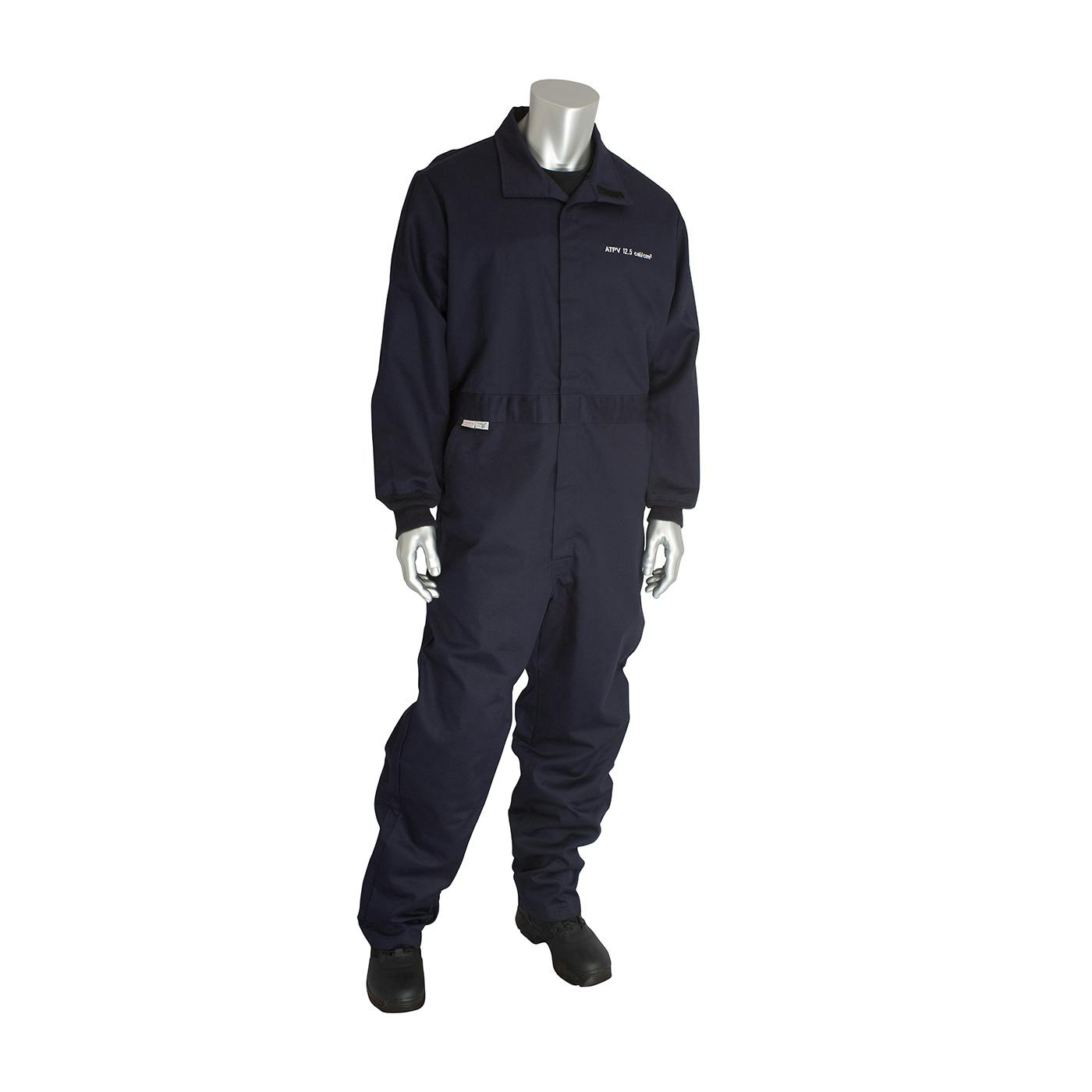 AR/FR Dual Certified Coverall - 12 Cal/cm2, Navy (9100-2170D)