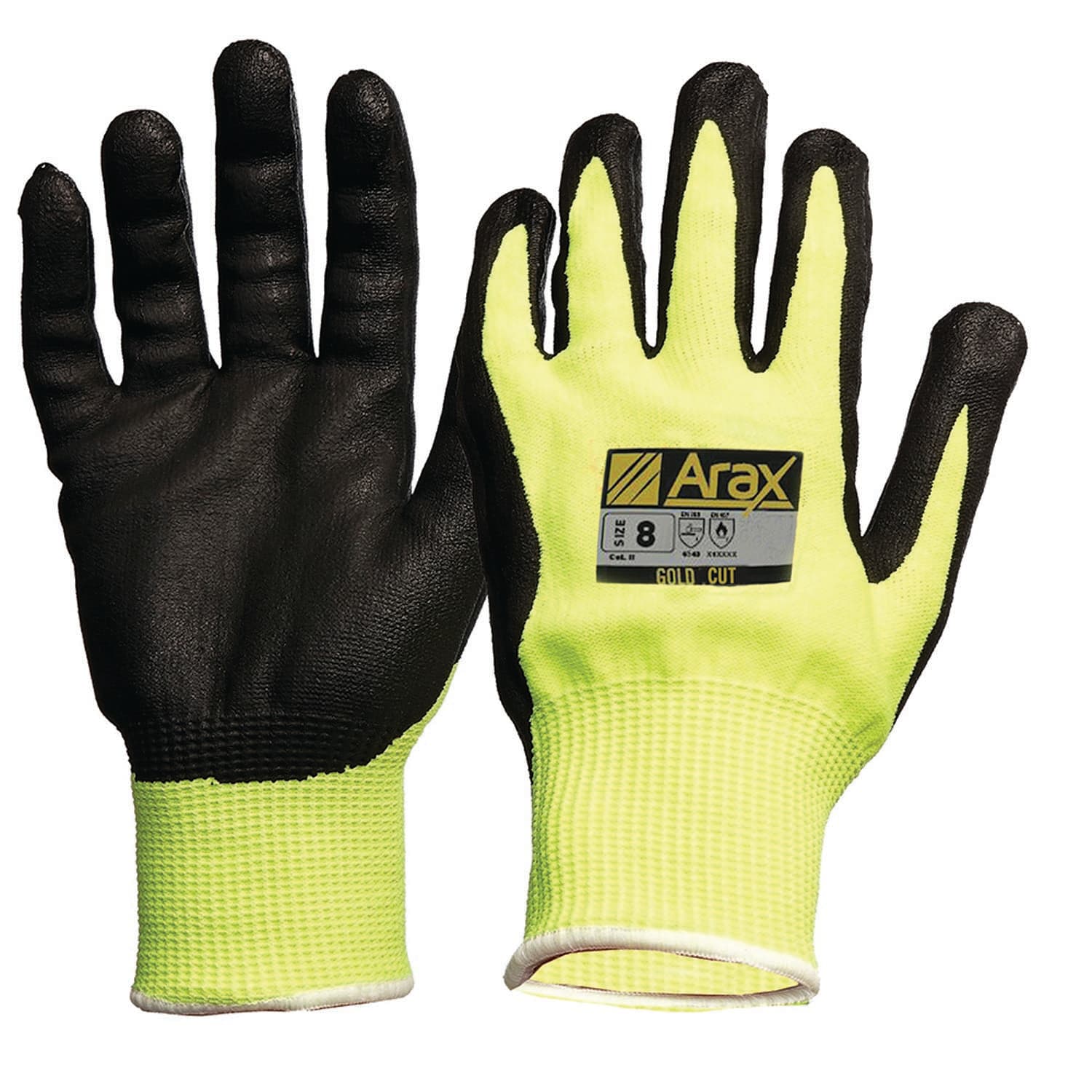 Pro Choice Arax Gold, Nitrile Sand Dip On Hi-Vis Yellow Liner_3