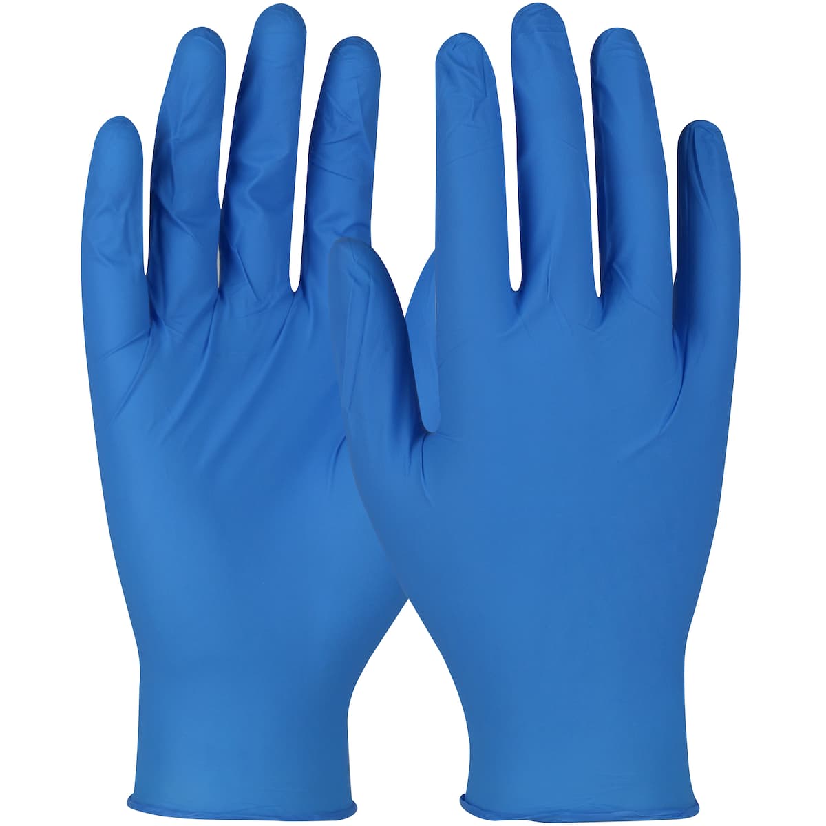 9" Pf Blue Nitrile 5 Mil Disposable Glove Lg
