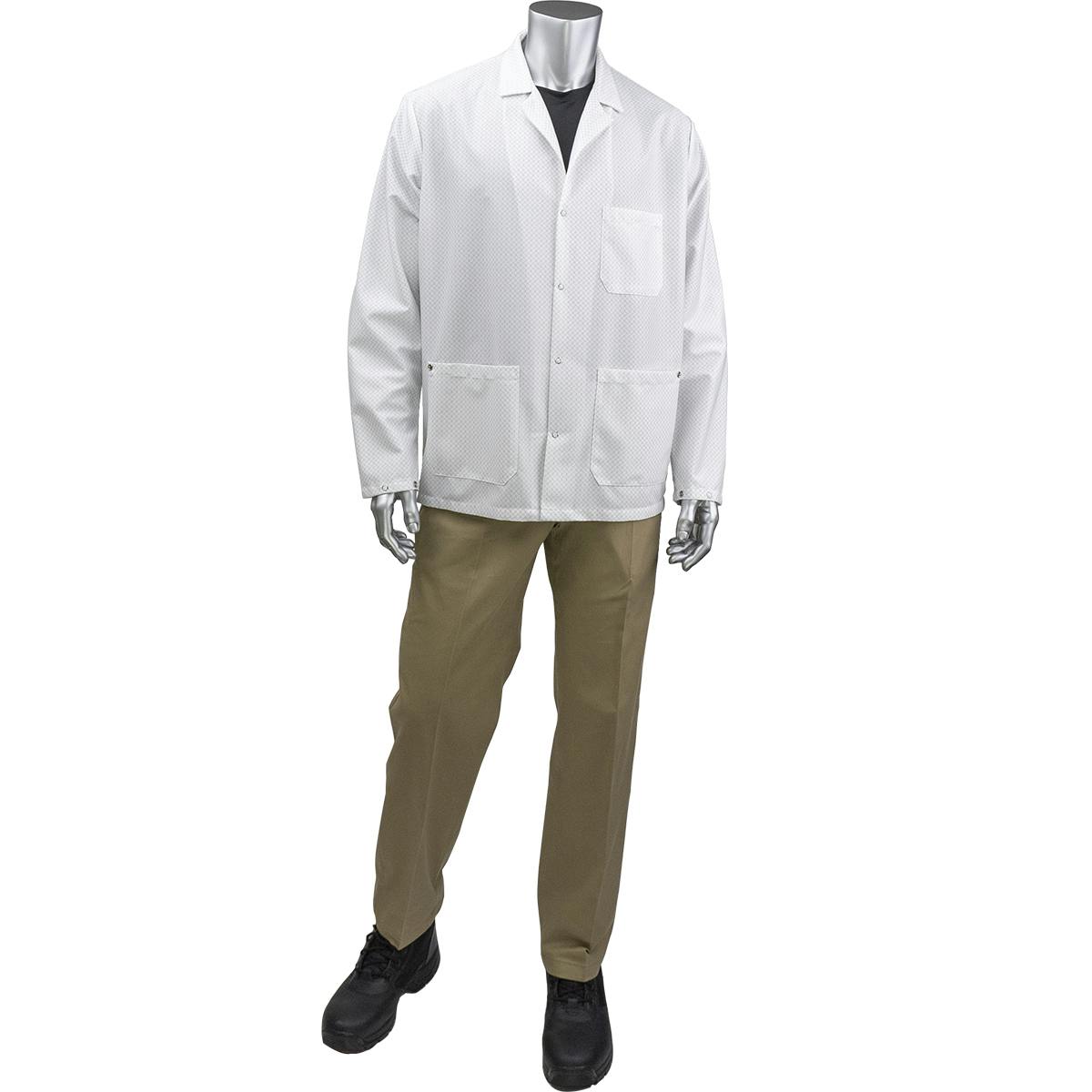 Staticon Short ESD Labcoat, White (BR16-45WH)