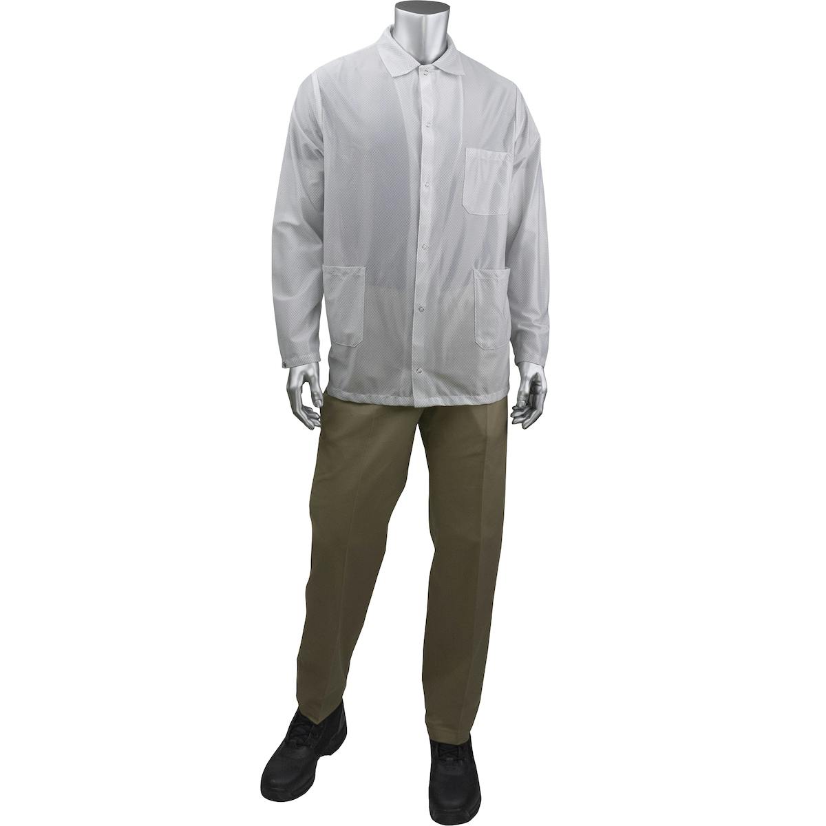 StatMaster Short ESD Labcoat, White (BR49A-47WH)