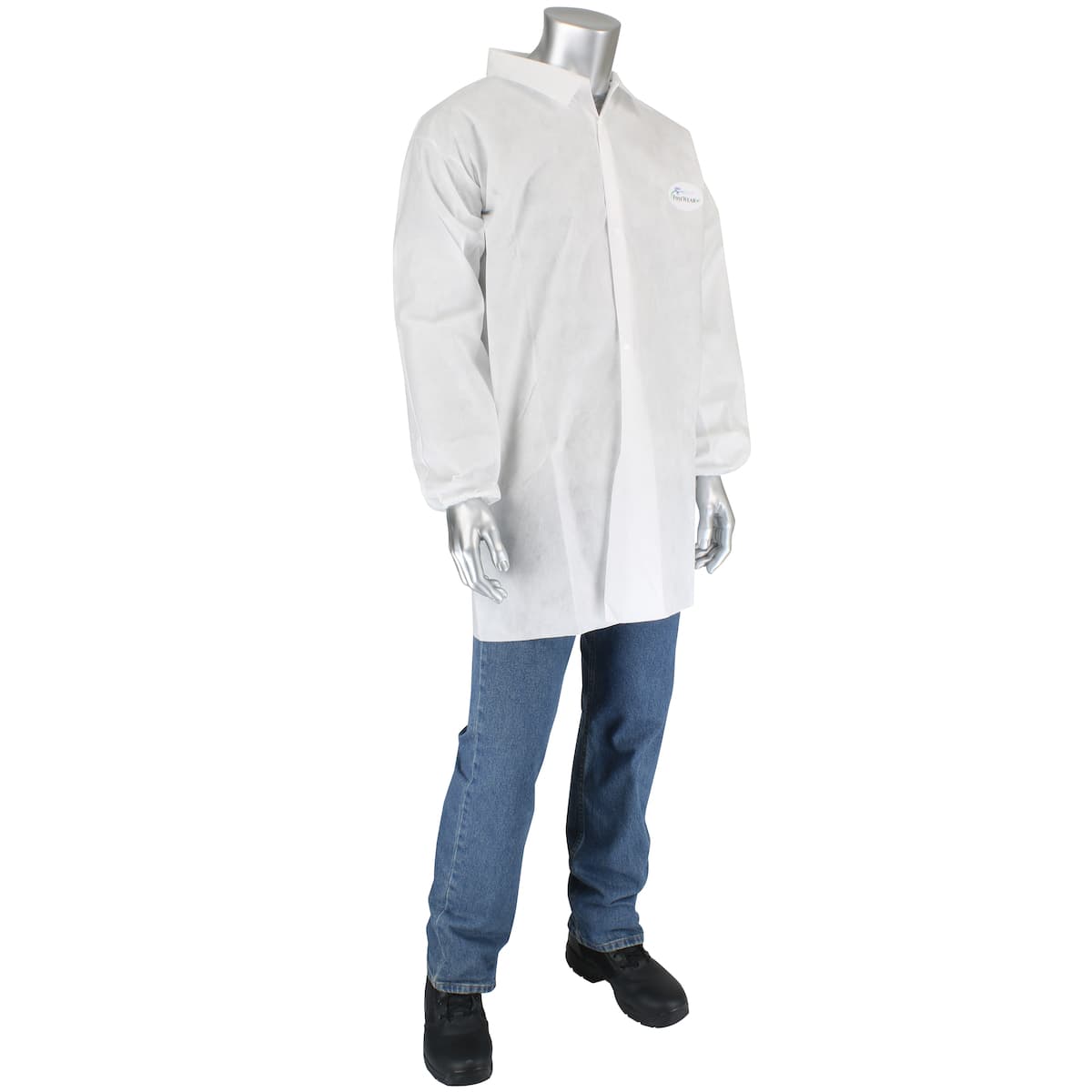 PosiWear M3 Lab Coat - No Pockets, 50 gsm, White (C3819)