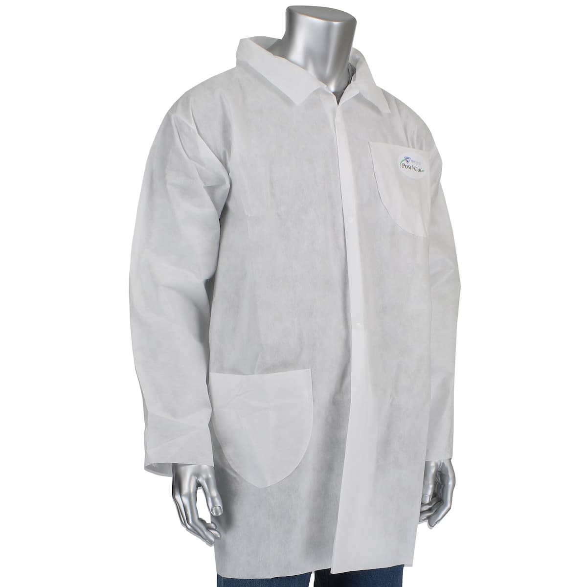 PosiWear M3 Lab Coat - 2 Pocket, 50 gsm, White (C3820)